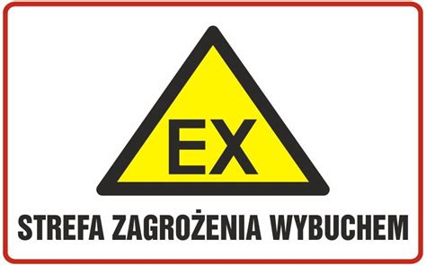 Strefa Zagrożenia Wybuchem 21x29 7cm Pcv 1mm Ceny i opinie Ceneo pl