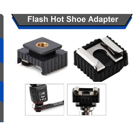 Jual FLASH HOT SHOE Adapter Screw Mount Bracket Photo Studio Camera Aksesoris Shopee Indonesia