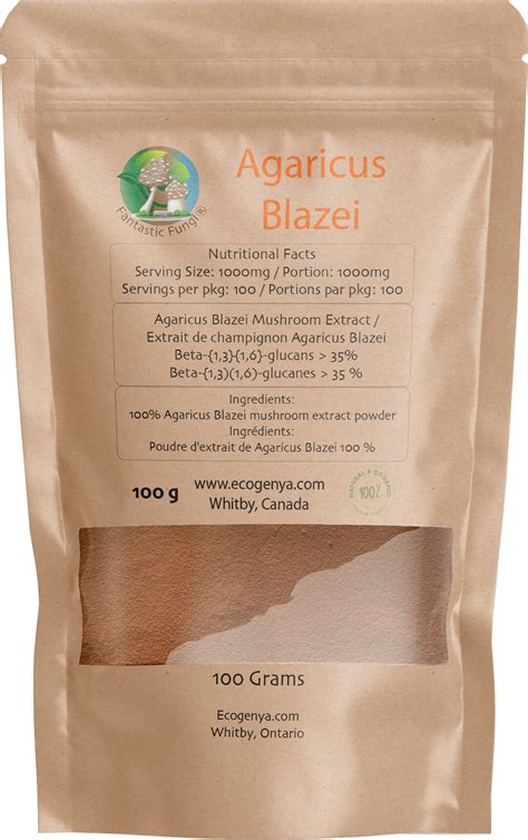 Organic Agaricus Blazei Mushroom Extract Fantastic Fungi By Ecogenya