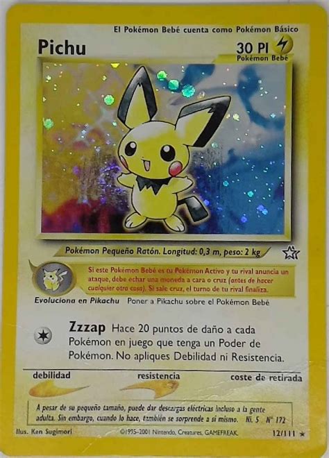 Pichu Neo Génesis TCG WikiDex la enciclopedia Pokémon