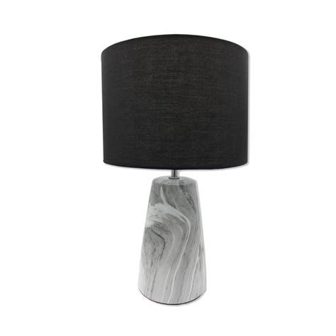 Searchlight Vena Table Lamp Led E Max W Marble With Black