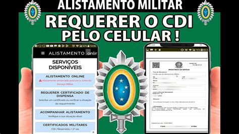 ALISTAMENTO MILITAR COMO REQUERER O CDI CERT DE DISPENSA DE