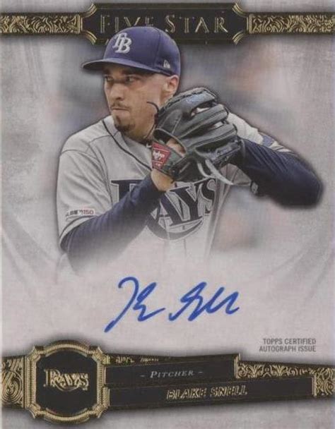 Topps Five Star Autographs Fsa Bsf Blake Snell Au For Sale