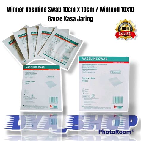 Jual Plaster Winner Vaseline Swab Cm X Cm Wintuell X Gauze