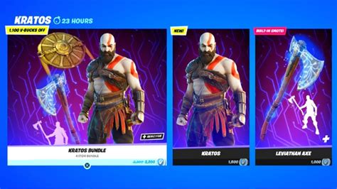 Fortnite Item Shop Kratos Is Back YouTube