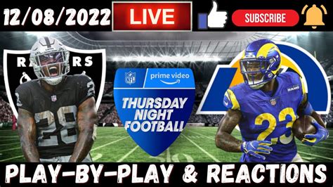 Nfl Week 14 Las Vegas Raiders Vs Los Angeles Rams Live Play By Play