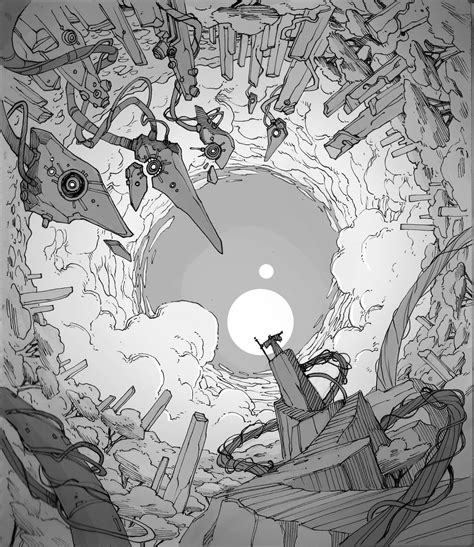 Artstation Inktober Guillem Ferrer Inktober Abstract Artwork