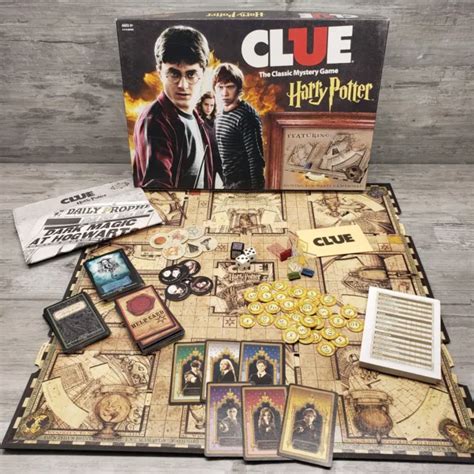 HARRY POTTER CLUE Game Moving Board HOGWARTS USAopoly 2016 COMPLETE £18 ...