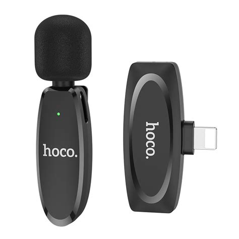 Hoco L15 Lightning Lavalier Wireless Microphone (For iPhone) – DropShop ...