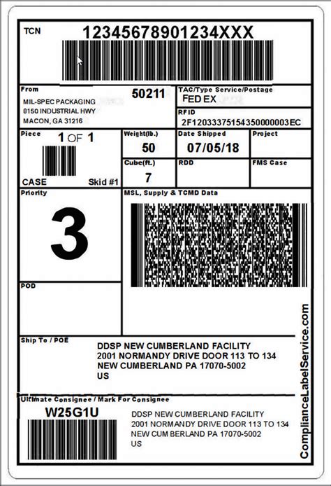 Mil Std 129 Label Templates Tutoreorg Master Of Documents