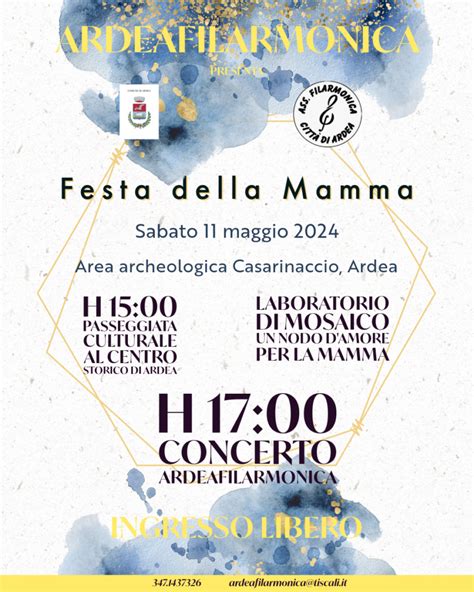 Comune Di Ardea Festa Della Mamma Appuntamento Sabato Maggio