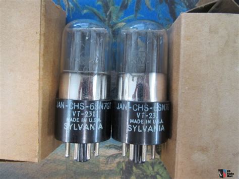 Pr Nos Sylvania Jan Chs Vt Sn Gt Nos Military Navy Tubes