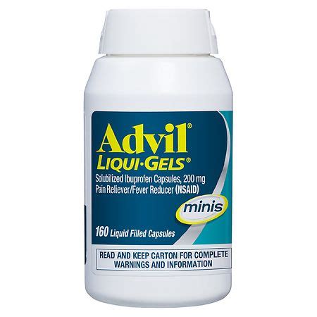 Advil Liqui Gels Minis Pain And Headache Reliever Ibuprofen Mg