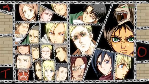 Attack On Titan -main characters- by Tairayo on DeviantArt