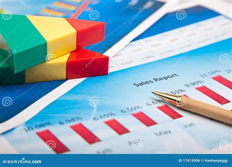 Financial Report Stock Photo Image Of Chart Document 17615906