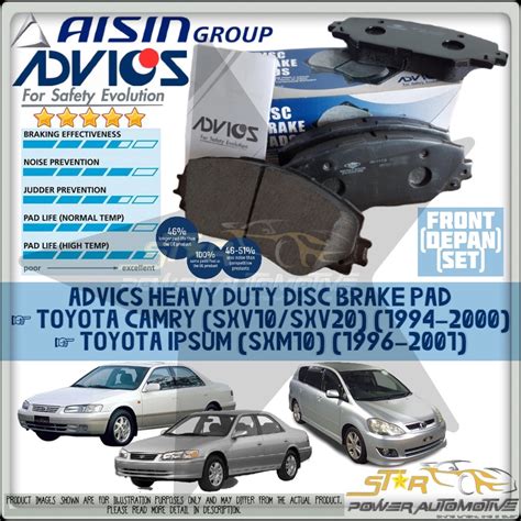 Aisin Advics Heavy Duty Toyota Camry Sxv Sxv Ipsum Sxm Disc