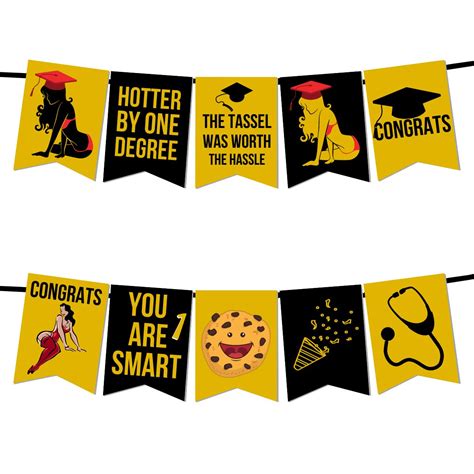 Graduation Swallowtail Flags Printable Banner Chiclypoised