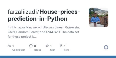 Github Farzaliizadi House Prices Prediction In Python In This