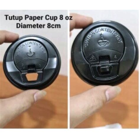 Jual Tutup Paper Cup Oz Hot Lid Paper Cup Oz Pcs Shopee Indonesia