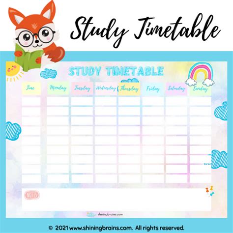 Timetable Template Free Printable Templates Much More