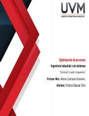 A1 VSO pdf Optimización de procesos Ingeniería industrial y de