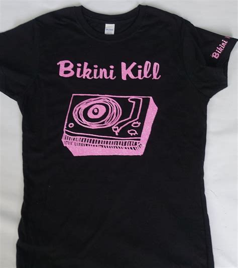 Bikini Kill Dazzling Pink Glitter T Shirt Riot Grrrl 1990s Etsy