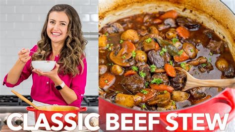 Classic Beef Stew Recipe For Dinner Natashas Kitchen Youtube