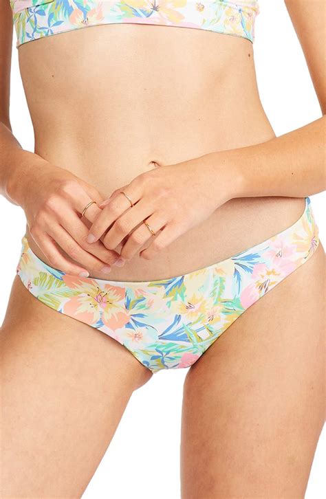 Billabong Sweet Tropics Reversible Lowrider Bikini Bottoms Multi Editorialist