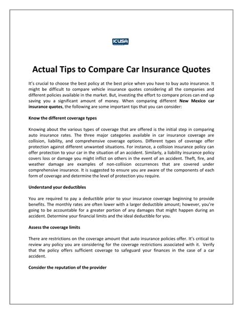 Ppt Actual Tips To Compare Car Insurance Quotes Powerpoint Presentation Id 12028666