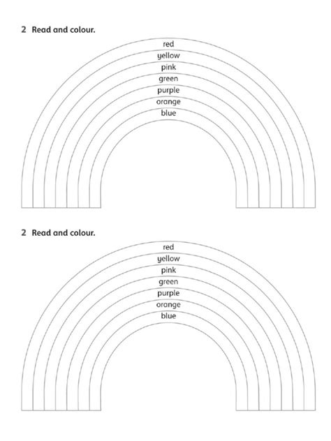 Rainbow for coloring | PDF