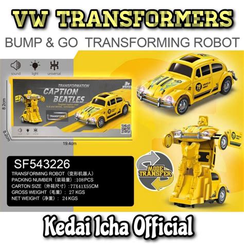 Jual Mobil Vw Kodok Bettle Bumblebee Robot Transformers Mainan Anak