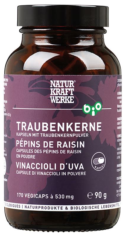 Bio Traubenkerne Gemahlen Vegicaps Naturkraftwerke