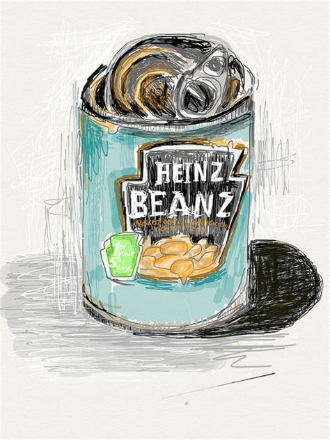 Baked Beans Art Inspiration Painting Isometric Art Art Inspiration