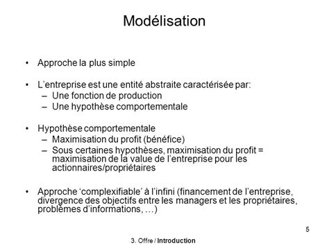 Th Orie De La Production Offre Ppt Video Online T L Charger