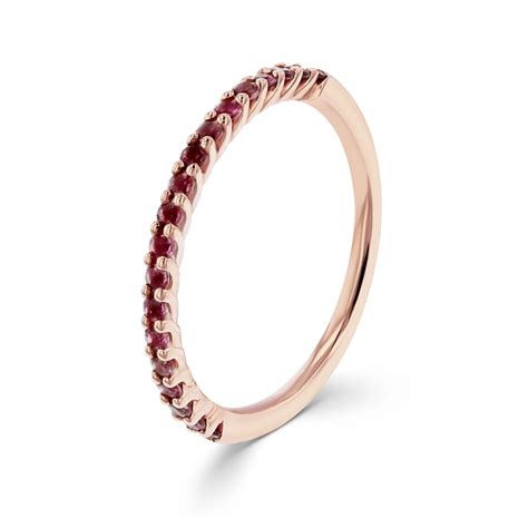 Ct Rose Gold Pink Tourmaline Stacking Ring Products Baker