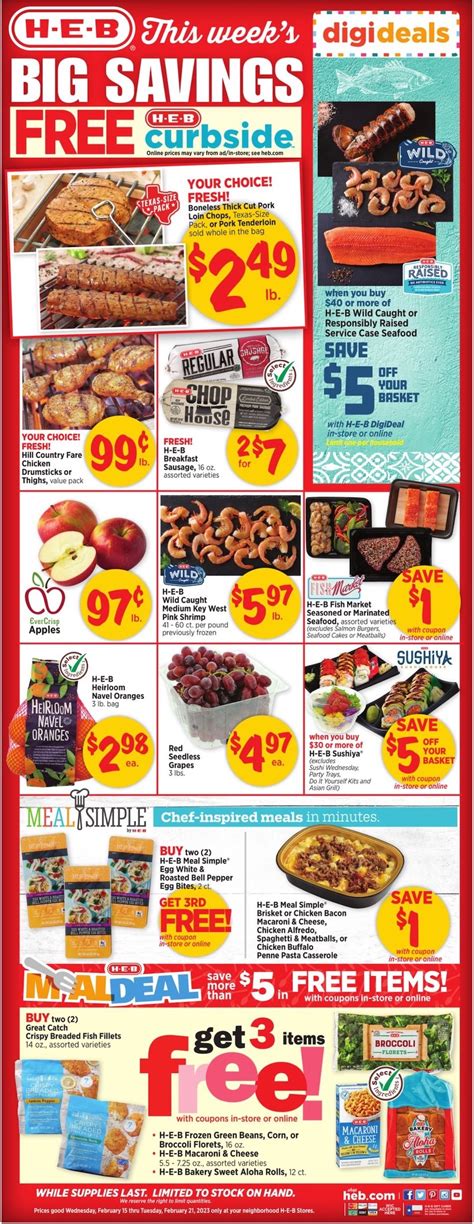 Heb Weekly Ad Sale Feb 15 21 2023 Weeklyads2