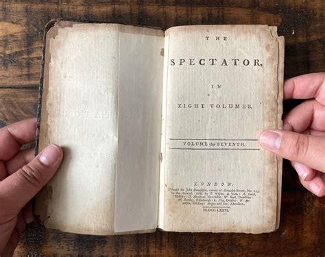 1776 Rare Antique Book the Spectator Vol. 7 Small Antique Book - Etsy