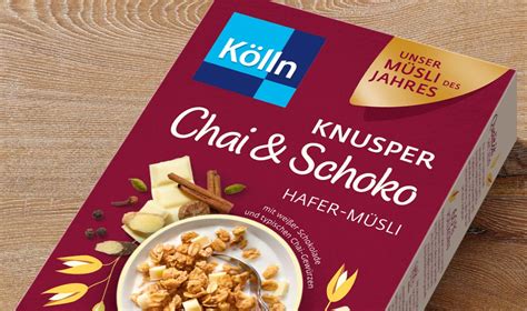 Unser Müsli des Jahres 2021 Kölln Knusper Chai Schoko Hafer Müsli