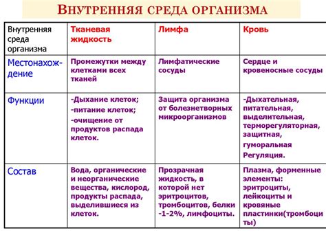 Внутренняя среда организма, ее значение - презентация онлайн