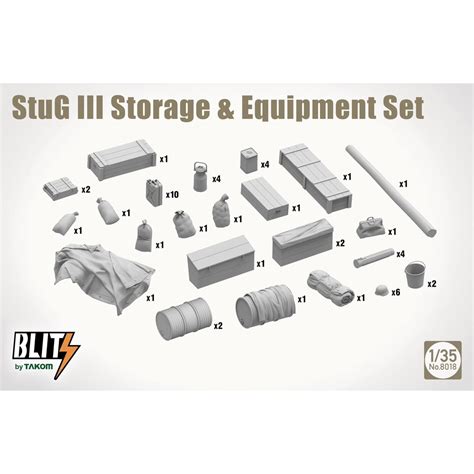 Bachmann Europe Plc German Army StuG III Storage Equipment Set Blitz