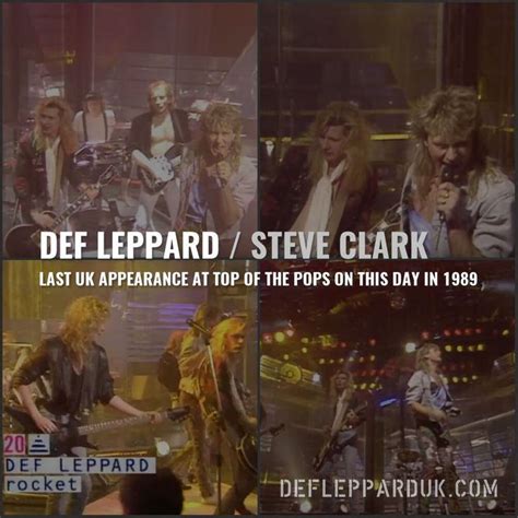 Years Ago Steve Clark S Last Uk Appearance With Def Leppard Def