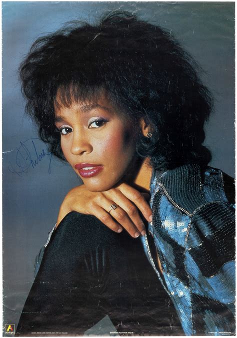 Hakes Whitney Houston Signed Poster