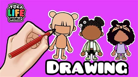 How To Draw Toca Life World Character Step By Step Easy Papercrafts