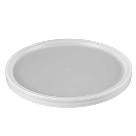 Natural Lldpe Plastic Recessed Tub Lids L811 Aaron Packaging Inc