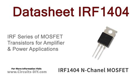 Irf Mosfet V A N Channel Hexfet Power Mosfet