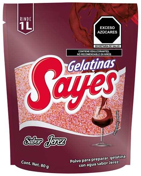 GELATINA AGUA SABOR JEREZ Gelatinas Sayes