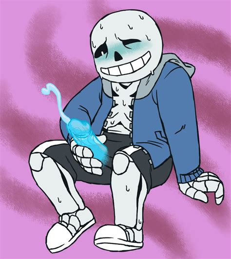 Rule 34 1boy Animated Skeleton Blue Blush Blue Cum Blue Penis Blush Bone Clothed Cum Ectopenis