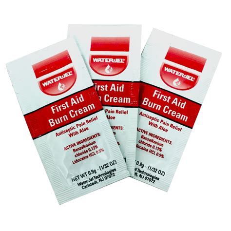 Water Jel First Aid Burn Cream Packets 144 Box Mountainside Medical