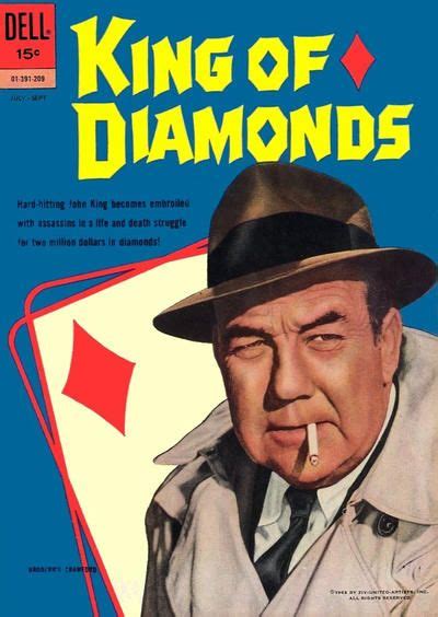 Cover for King of Diamonds (1962 series) #1 Hollywood Icons, Hollywood Actor, Classic Hollywood ...