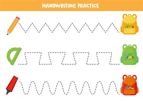 Trazar L Neas Para Ni Os Practicar La Escritura Para Ni Os En Edad